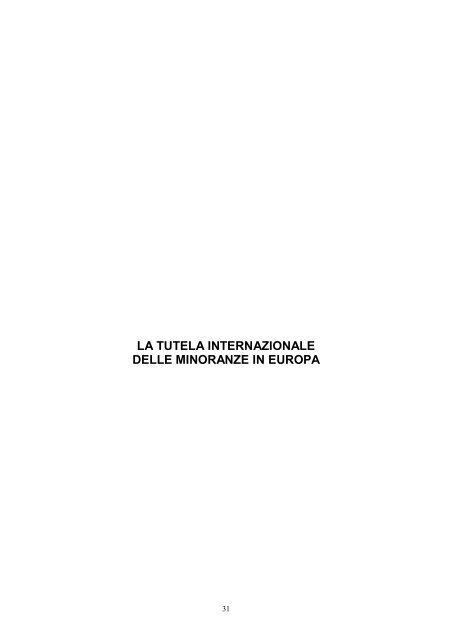 DIRITTI UMANI: - Governo Italiano