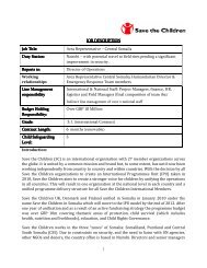 Job Title - Somalia NGO Consortium