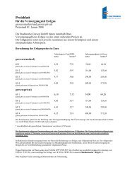 Preisblatt Gas, gültig ab 01.01.2008 - Stadtwerke Greven