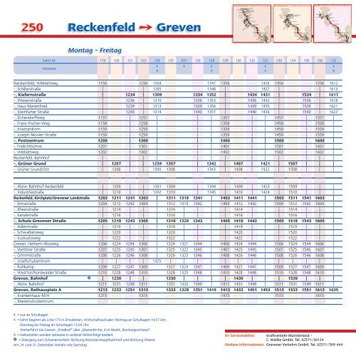 gehts zum STADTBUS-Fahrplan und LIENEINNETZ GREVEN