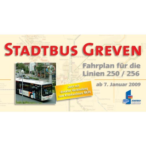 Fahrplan für die Linien 250 / 256 - Stadtwerke Greven