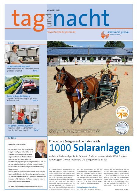 1000 Solaranlagen Stadtwerke Gronau Gmbh