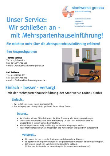 Flyer MehrspartenhauseinfÃ¼hrung - Stadtwerke Gronau GmbH