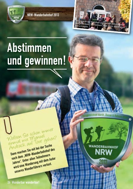 Wunderbar wanderbar – unser NRW! - ZWS