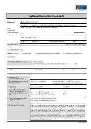 Netzanschlussvertrag (nach NAV) - Stadtwerke Iserlohn