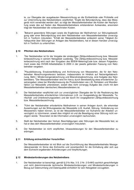 BNA - Messstellenrahmenvertrag - Stadtwerke Iserlohn