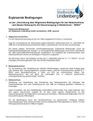 ErgÃ¤nzende Bedingungen - Stadtwerke Lindenberg