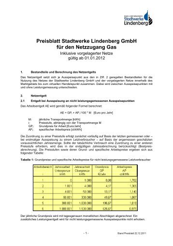 PDF Netzentgelte 2012 - Stadtwerke Lindenberg