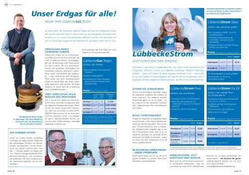 3 / 2011 - Stadtwerke Lübbecke GmbH