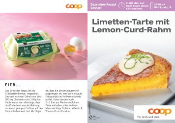 Limetten-Tarte mit Lemon-Curd-Rahm - Coop@home