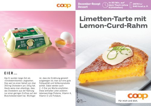 Limetten-Tarte mit Lemon-Curd-Rahm - Coop@home