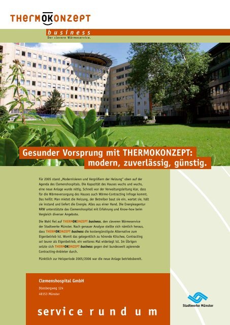 Gesunder Vorsprung mit THERMOKONZEPT - Stadtwerke MÃ¼nster