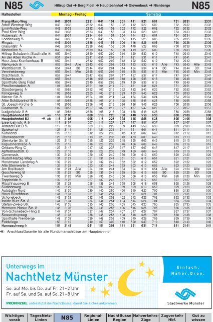 Fahrplan 2013.pdf - Stadtwerke MÃ¼nster