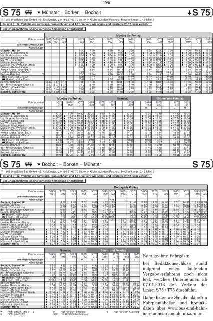 Fahrplan 2013.pdf - Stadtwerke MÃ¼nster