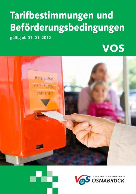 Tarif und BefÃ¶rderungsbestimmungen 2012.indd - Stadtwerke ...