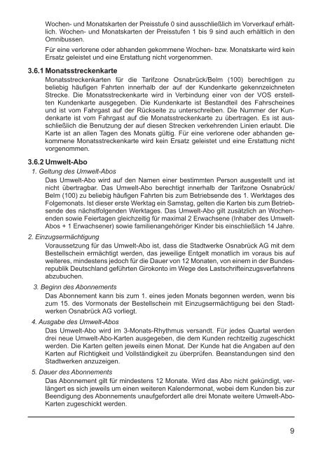 Tarif und BefÃ¶rderungsbestimmungen 2012.indd - Stadtwerke ...