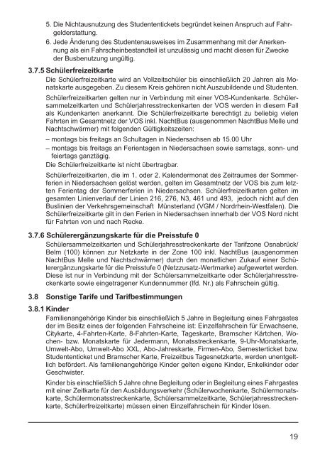 Tarif und BefÃ¶rderungsbestimmungen 2012.indd - Stadtwerke ...