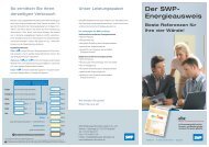 Der SWP- Energieausweis - Stadtwerke Pforzheim