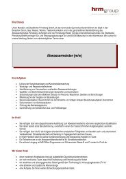 Abwassermeister (m/w) - Stadtwerke Pinneberg