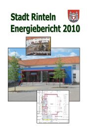 Energiebericht 2010 - Stadtwerke Rinteln