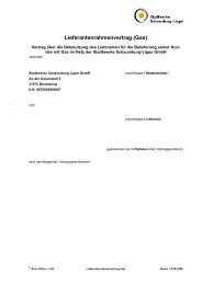 Lieferantenrahmenvertrag (Gas) - Stadtwerke Schaumburg-Lippe