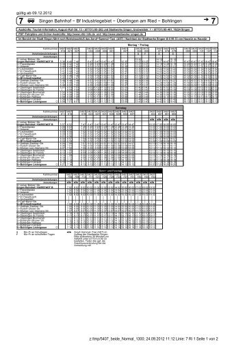 Linie: 7 - VHB