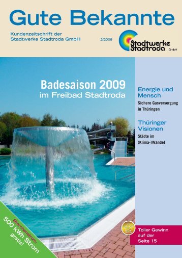 Gute Bekannte 2009 - 02 - Stadtwerke Stadtroda GmbH