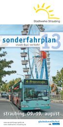 sonderfahrplan - Stadtwerke Straubing