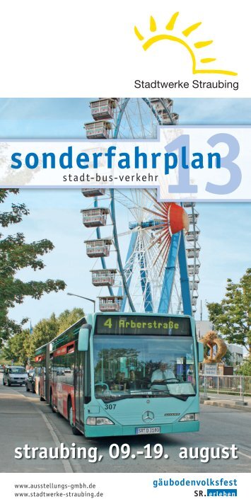 sonderfahrplan - Stadtwerke Straubing