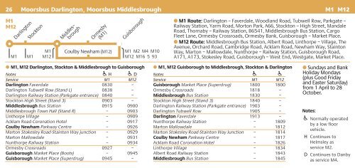 MB Timetable - Days Out Leaflets
