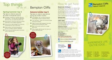 RSPB Bempton Cliffs - Days Out Leaflets