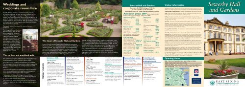 Sewerby Hall and Gardens - Days Out Leaflets