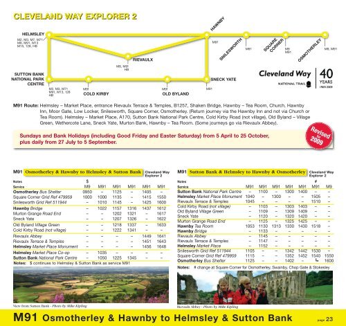 Moorsbus TT - Days Out Leaflets