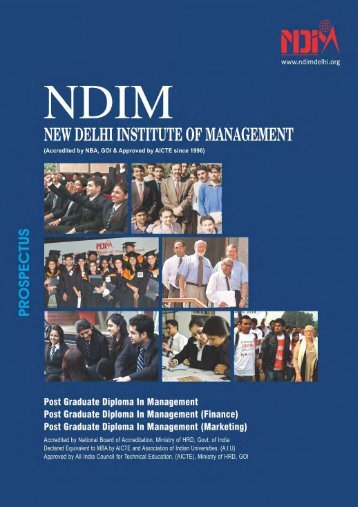 PGDM Prospectus - New Delhi Institute of Management