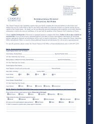 International Student Financial Aid Form - Choate Rosemary Hall