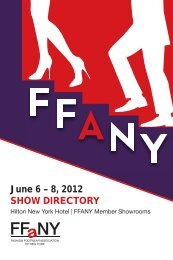 June 6 – 8, 2012 SHOW DIRECTORY - FFaNY