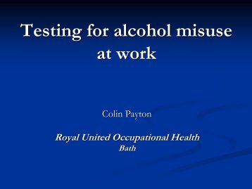 4. Payton, PBD testing for alcohol misuse, 24Apr13