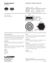 PUKLIGHT® PRODUCT SPECIFICATION - Lucifer Lighting