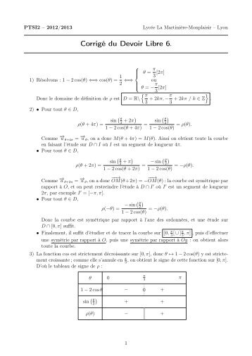 CorrigÃ© du Devoir Libre 6.