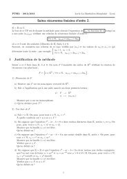 TD-Cours : suites rÃ©currentes linÃ©aires d'ordre 2