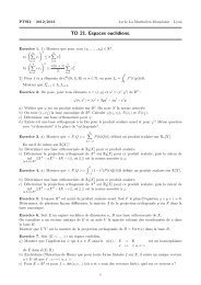 TD 21. Espaces euclidiens.