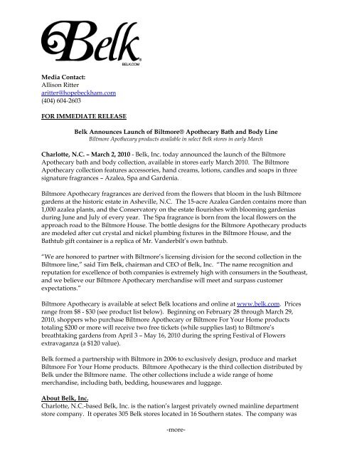 belk biltmore luggage