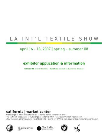 april 16 - 18, 2007 | spring - California Market Center