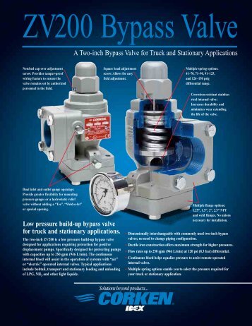 ZV200 Bypass Valves - Corken