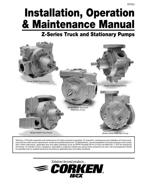 専用ページ(#640-1) Installation, Operation & Maintenance Manual Z-Series  - Corken