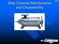 Disassembly & Assembly Instructions for Side Channel ... - Corken