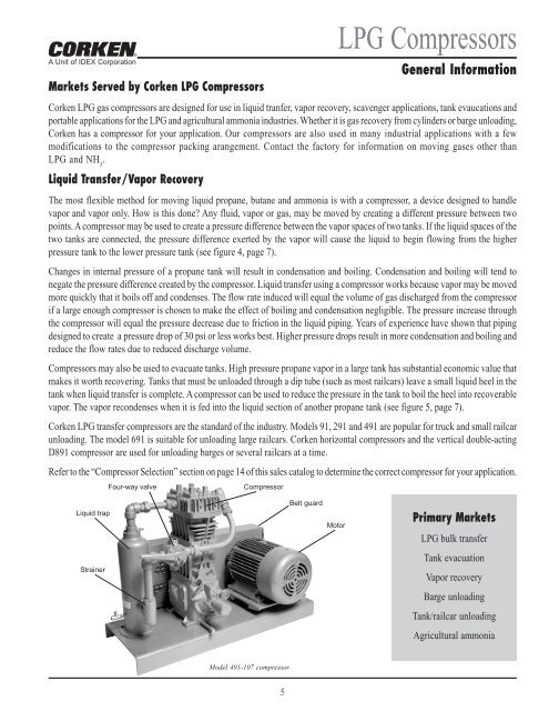 Sales Catalog for LPG Compressors - Corken