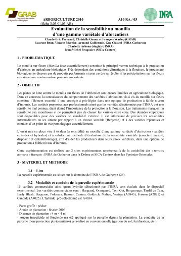 A10RA03_MoniliaAbric.. - GRAB, Groupe de Recherche en ...