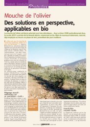 Article mouche de l'olive - GRAB, Groupe de Recherche en ...