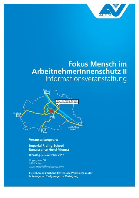 Fokus Mensch im ArbeitnehmerInnenschutz II Informationsveranstaltung